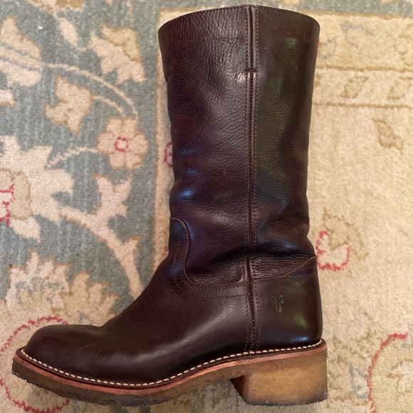 Frye Campus Boot 12R Dark Brown vintage size 9 - Picture 2 of 16